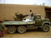 Gun on back of Truck